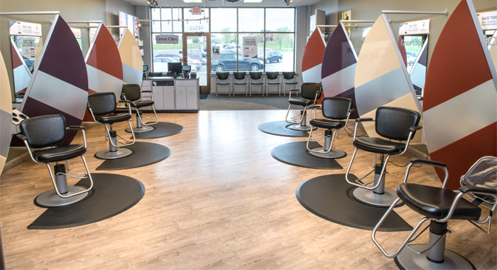 inside Great Clips salon