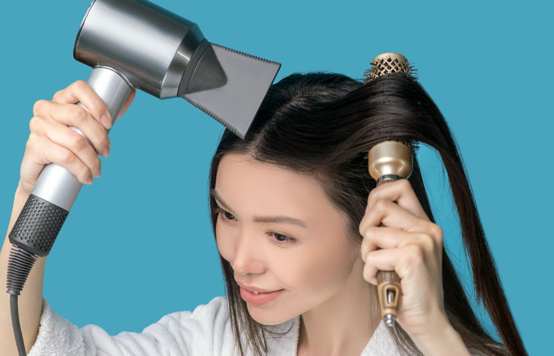 can you blowout hair at home?