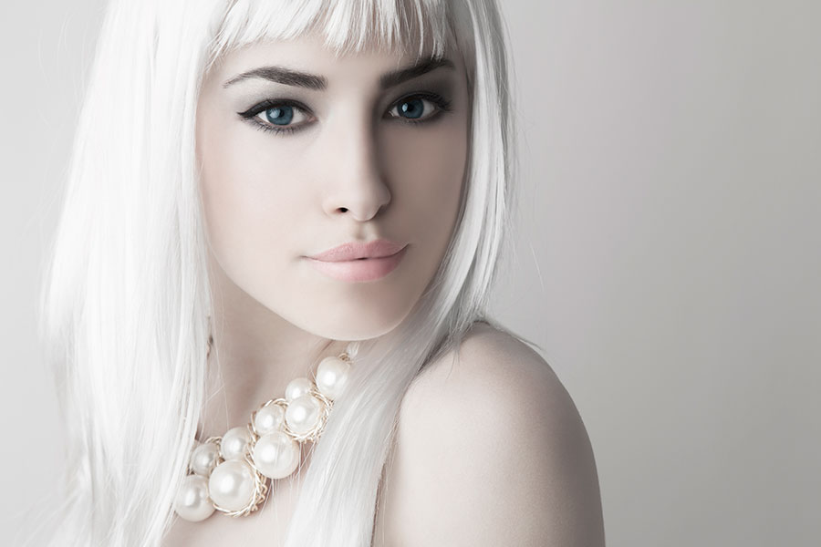 platinum white hair
