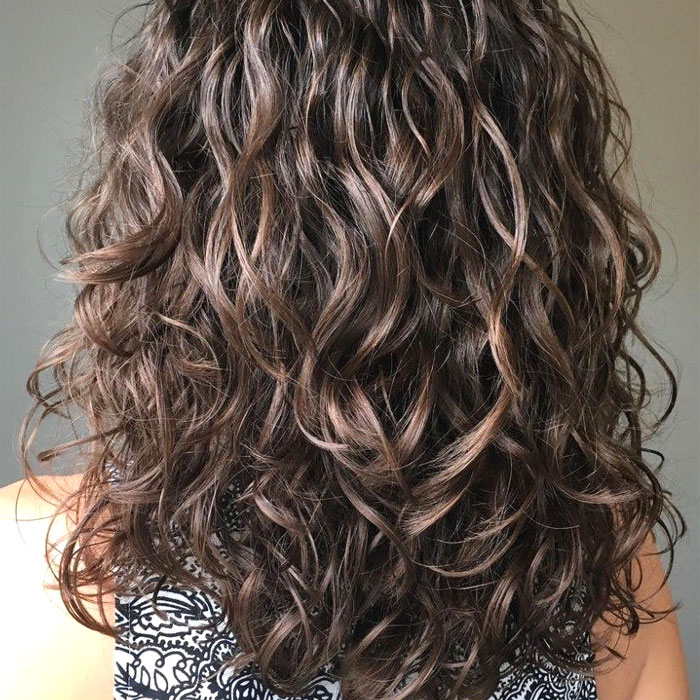 multi textured perm